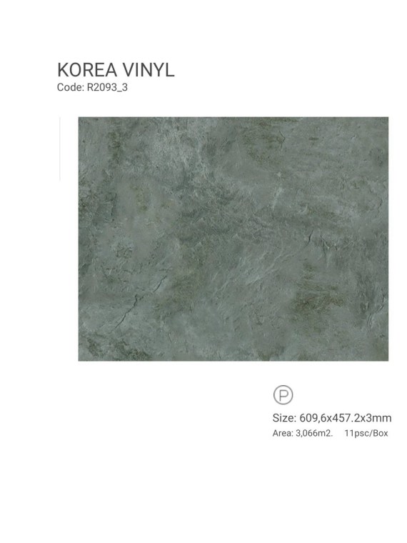 Sàn Nhựa Giả Đá Korea Vinyl Flooring R2093-3