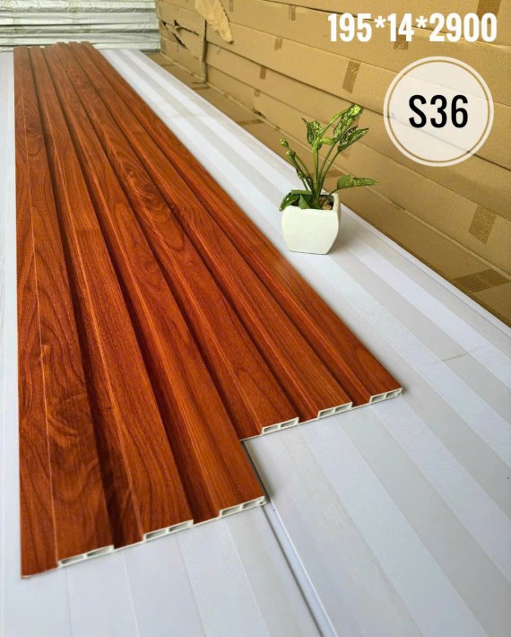 Lam nhựa giả gỗ 3 sóng thấp 14mm