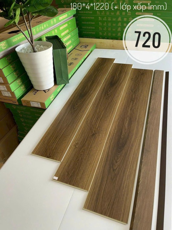 Sàn nhựa hèm khóa Hải Phát-Matfloor 4mm MS720