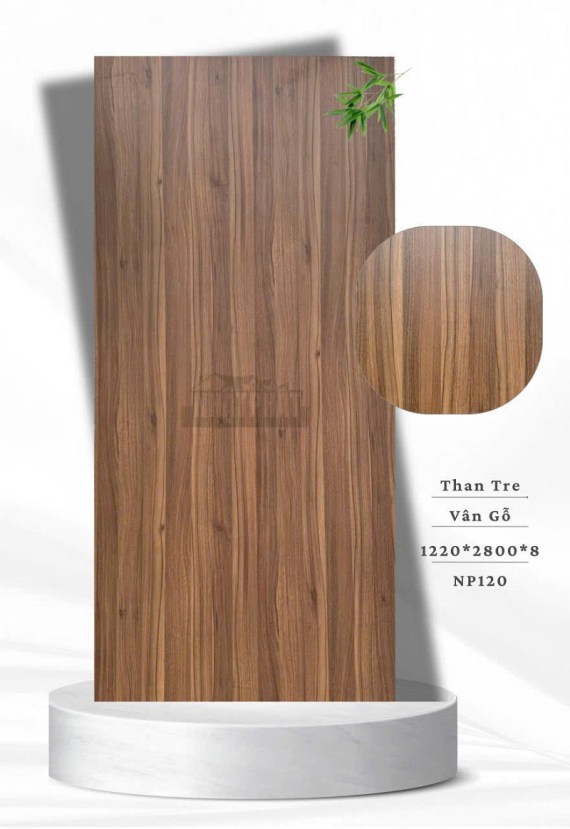 Tấm Ốp Than Tre Vân Gỗ óc chó 8mm