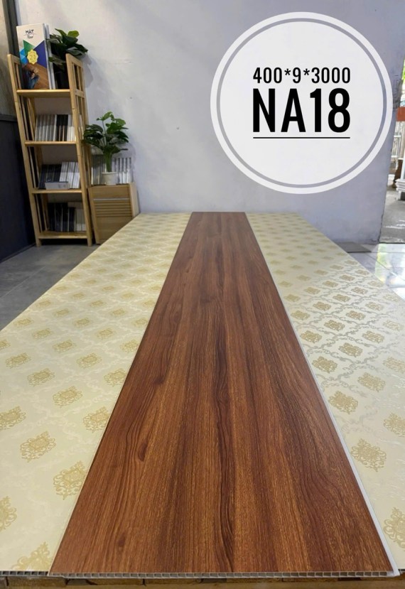 Tấm nhựa ốp tường nano 9mm vân gỗ