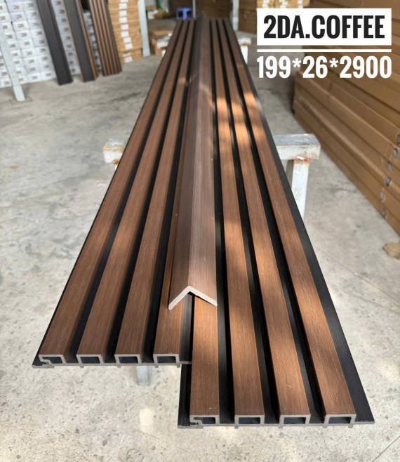Tấm ốp lam 4 sóng gỗ nhựa ngoài 2da 26mm