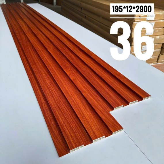 Tấm nhựa ốp tường lam 3 sóng thấp 12mm