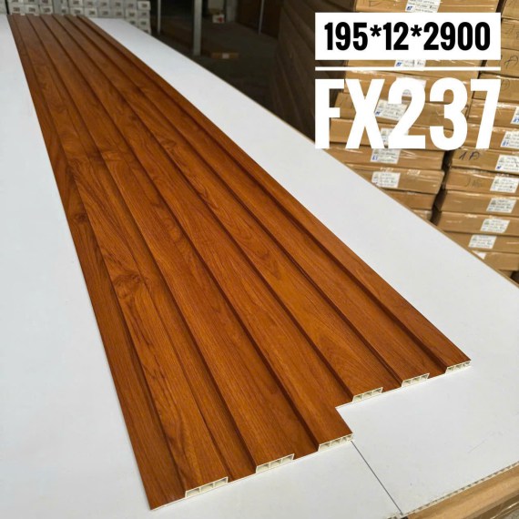 Lam nhựa ốp tường 3 sóng thấp 12mm. Mã màu FX237