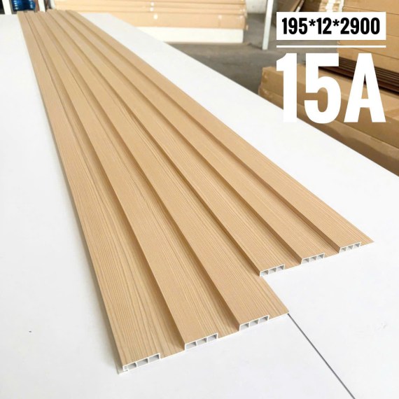 Lam nhựa ốp tường 3 sóng thấp 12mm. Mã màu MM15A