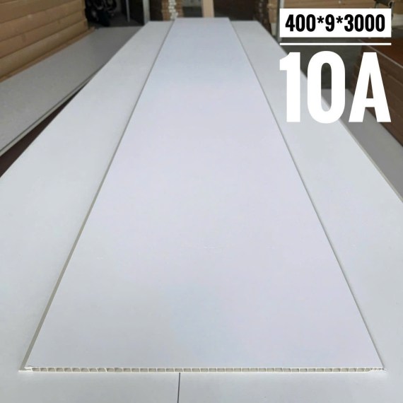 Tấm nhựa Nano ốp tường trần. Mã màu 10A, rộng 40cm, dày 9mm, dài 3m