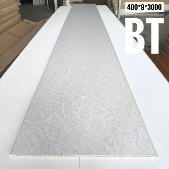 Tấm nhựa Nano ốp tường trần. Mã màu BT, rộng 40cm, dày 9mm, dài 3m