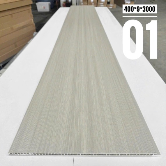 Tấm nhựa ốp tường nano 400*9*3000mm. Mã màu 01
