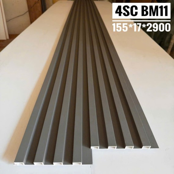 Lam nhựa ốp tường 4 sóng cao 17mm, màu BM11